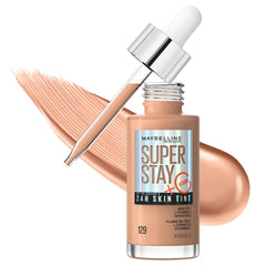 MAYBELLINE tinte de piel Super Stay en envase radiante, acabado natural para todo el día.
