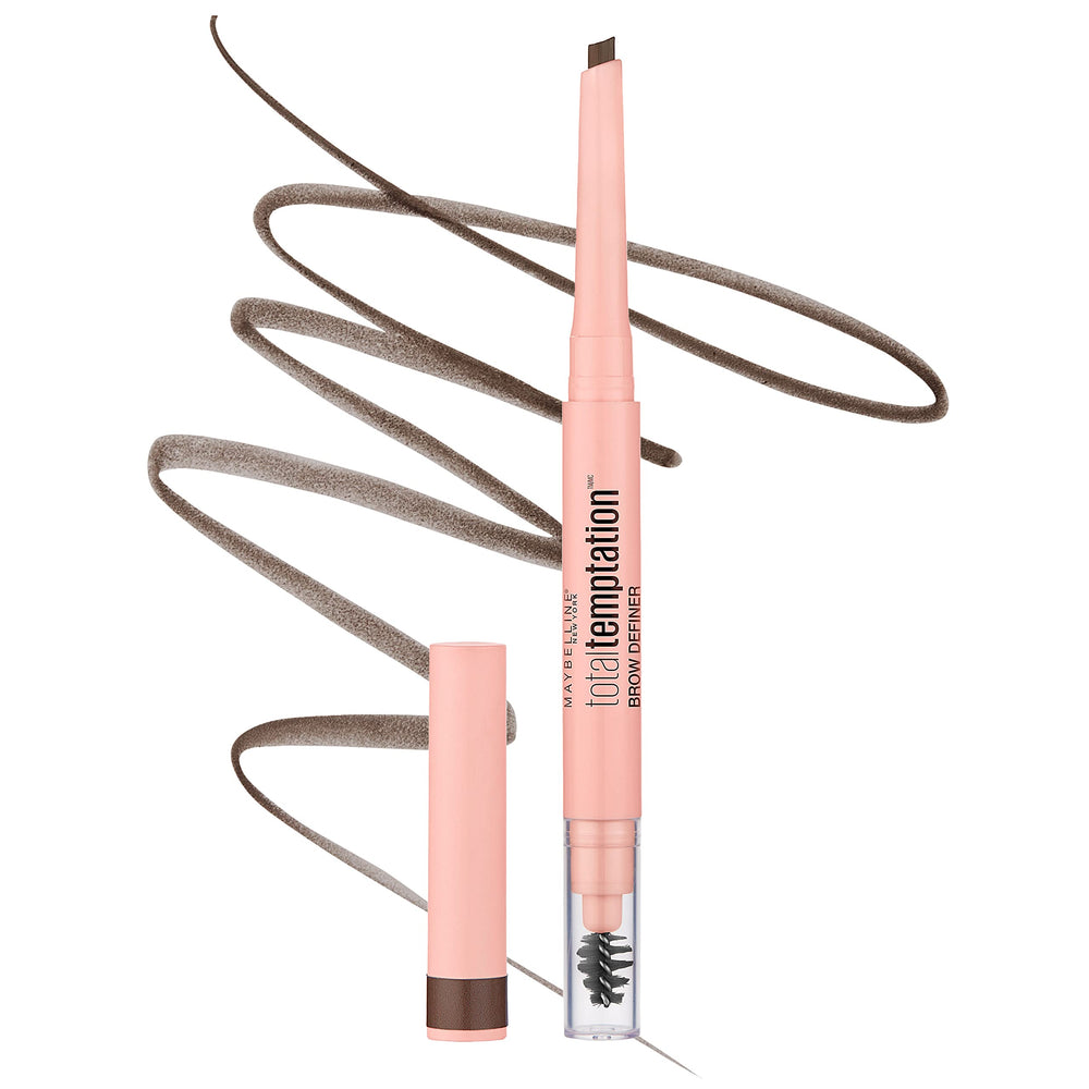 Maybelline Total Temptation, punta en forma de lágrima para cejas definidas.