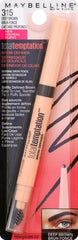 Maybelline Total Temptation Eyebrow Definer Pencil spoolie blends brows for soft definition.