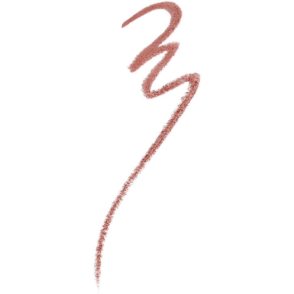 Close-up of Totally Toffee liner defining Cupid's Bow and lip edges.