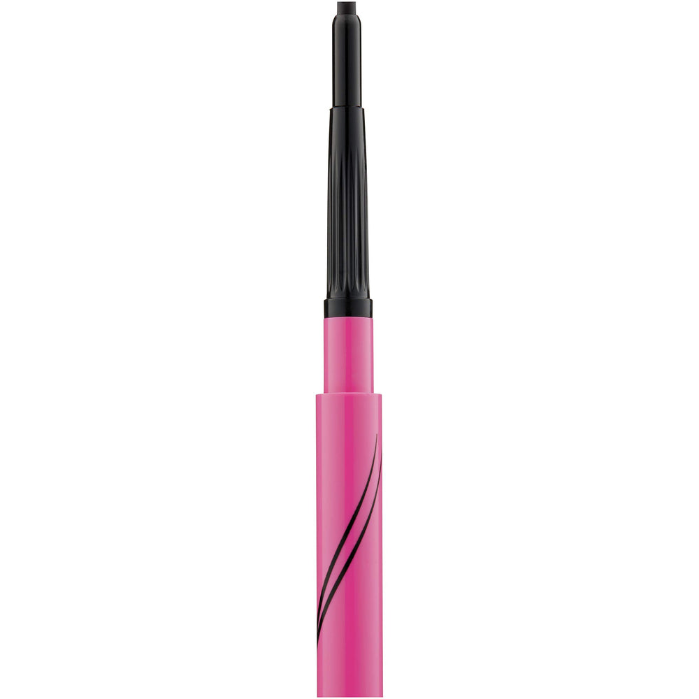 Maybelline twist-up automatic gel eyeliner applied along the upper lash line.