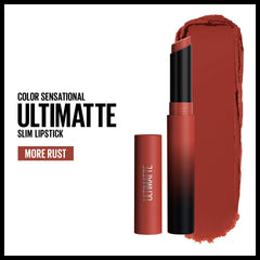 Maybelline Ultimatte lip application on lips demonstrates cushiony comfort and precise contour.