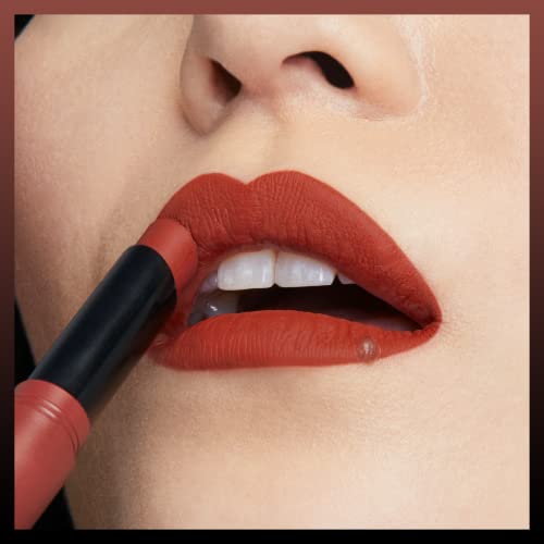 Maybelline Ultimatte lipstick glide delivers smooth cushiony feel during application.