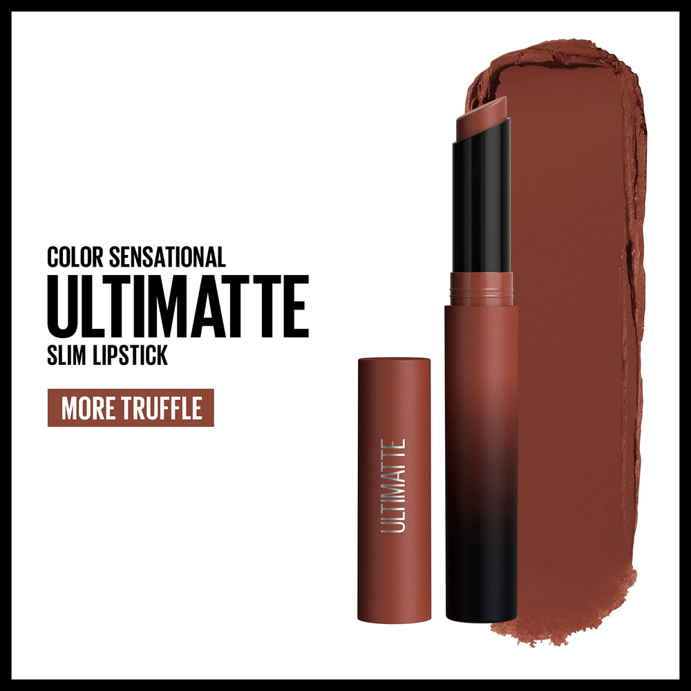 Maybelline Ultimatte cocoa brown swatch for versatile everyday shade.