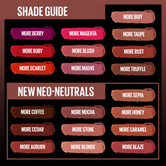 Maybelline Color Sensational Ultimatte More Auburn lipstick adds rich warmth with ultra matte effect.