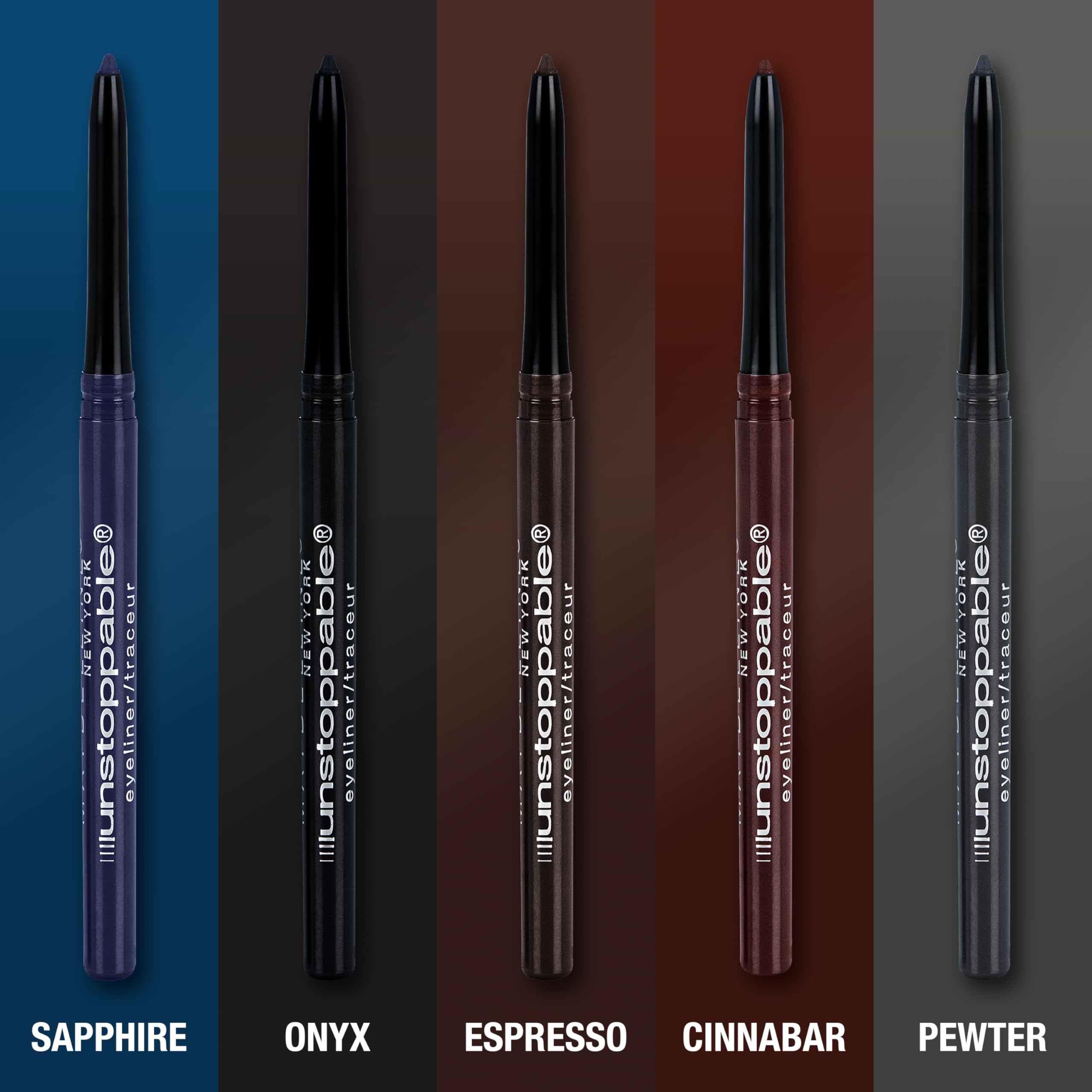 Maybelline Unstoppable delineador espresso apto para ojos sensibles y lentes de contacto