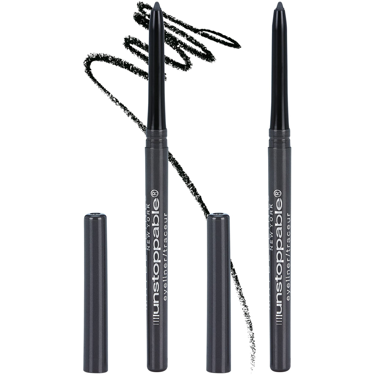 Maybelline Unstoppable delineador ojos punta afilada para trazos precisos todo el día.