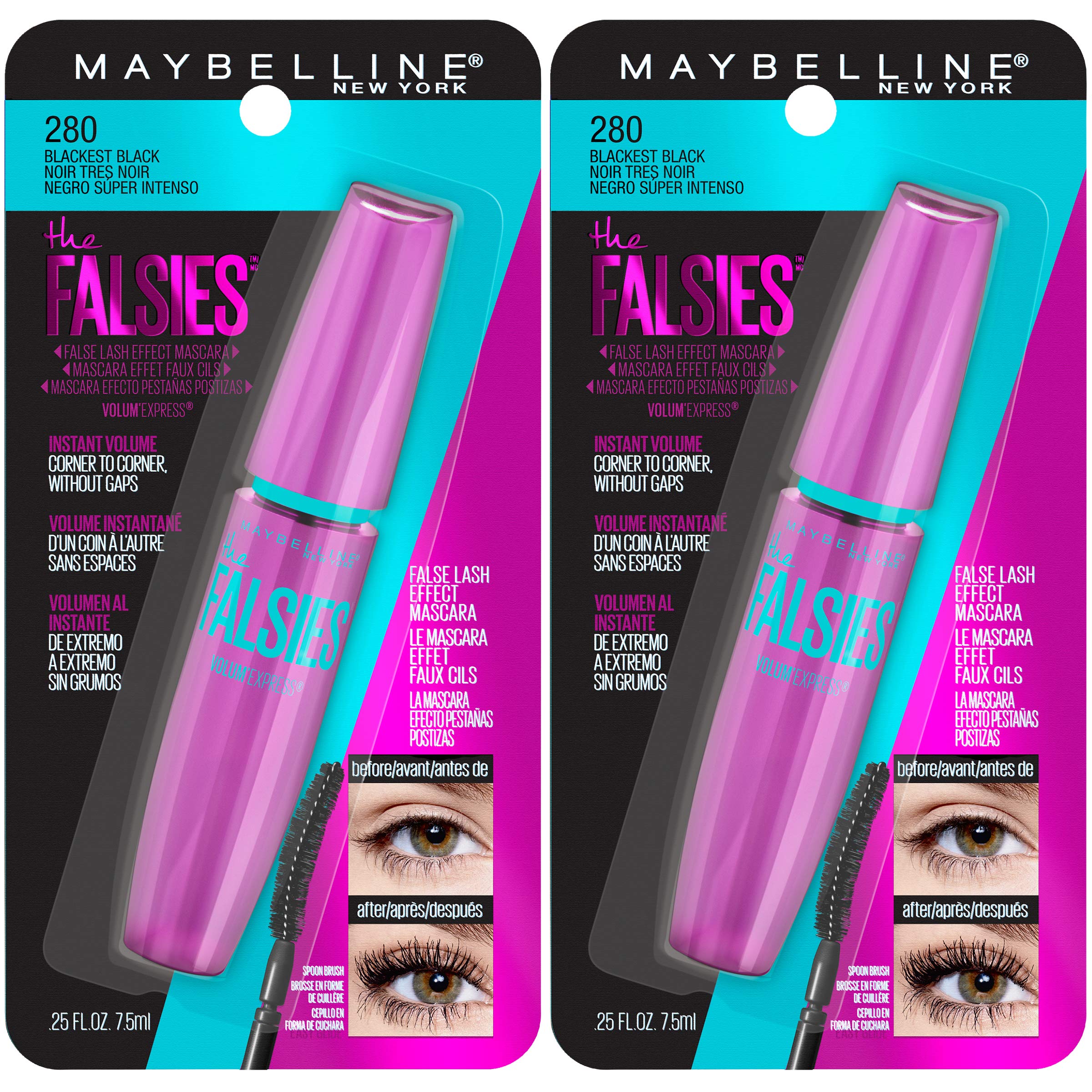 Maybelline Volum' Express Falsies: aplicador flexible para control suave.