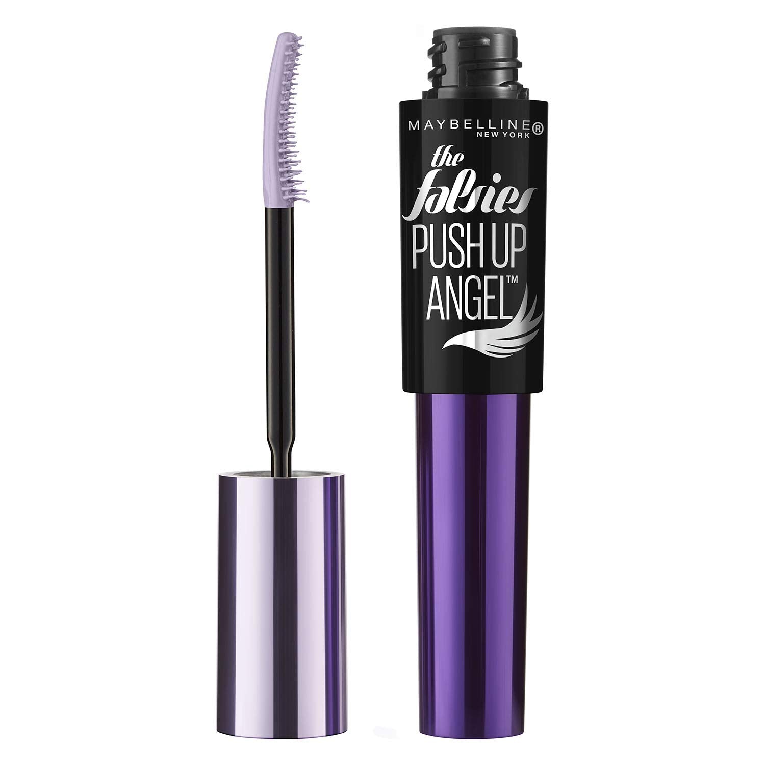 Lashes lifted and fanned by Maybelline Volum' Express Falsies Push Up Angel mascara.