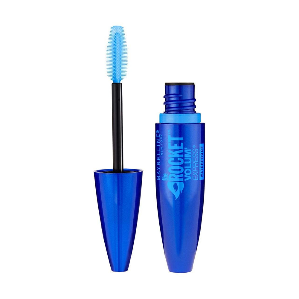 Waterproof label on Maybelline Rocket mascara bottle