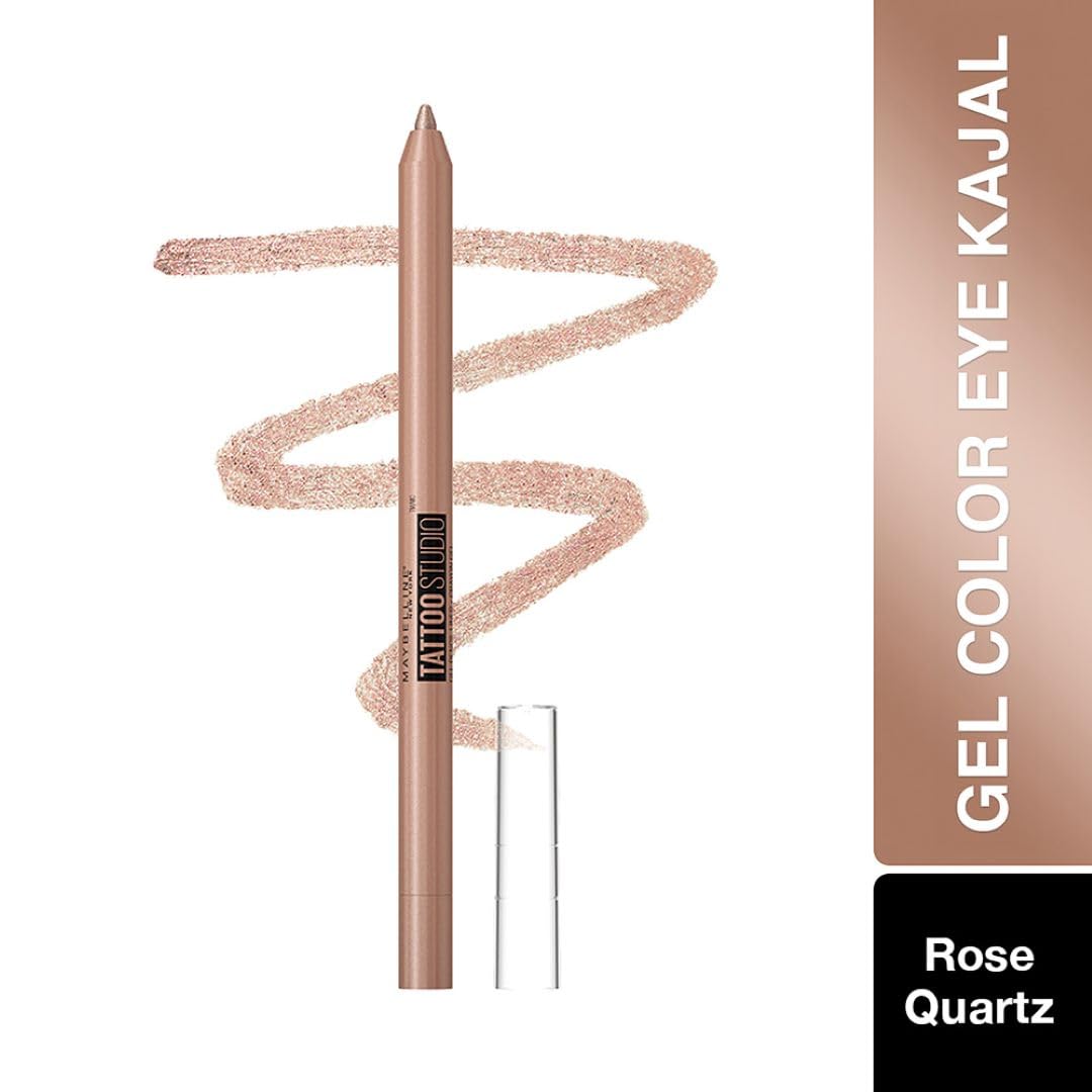 Waterproof smudge-resistant formula visible on eyelid.