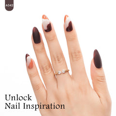 MAYCHAO dark brown gel nails at home for long-lasting color