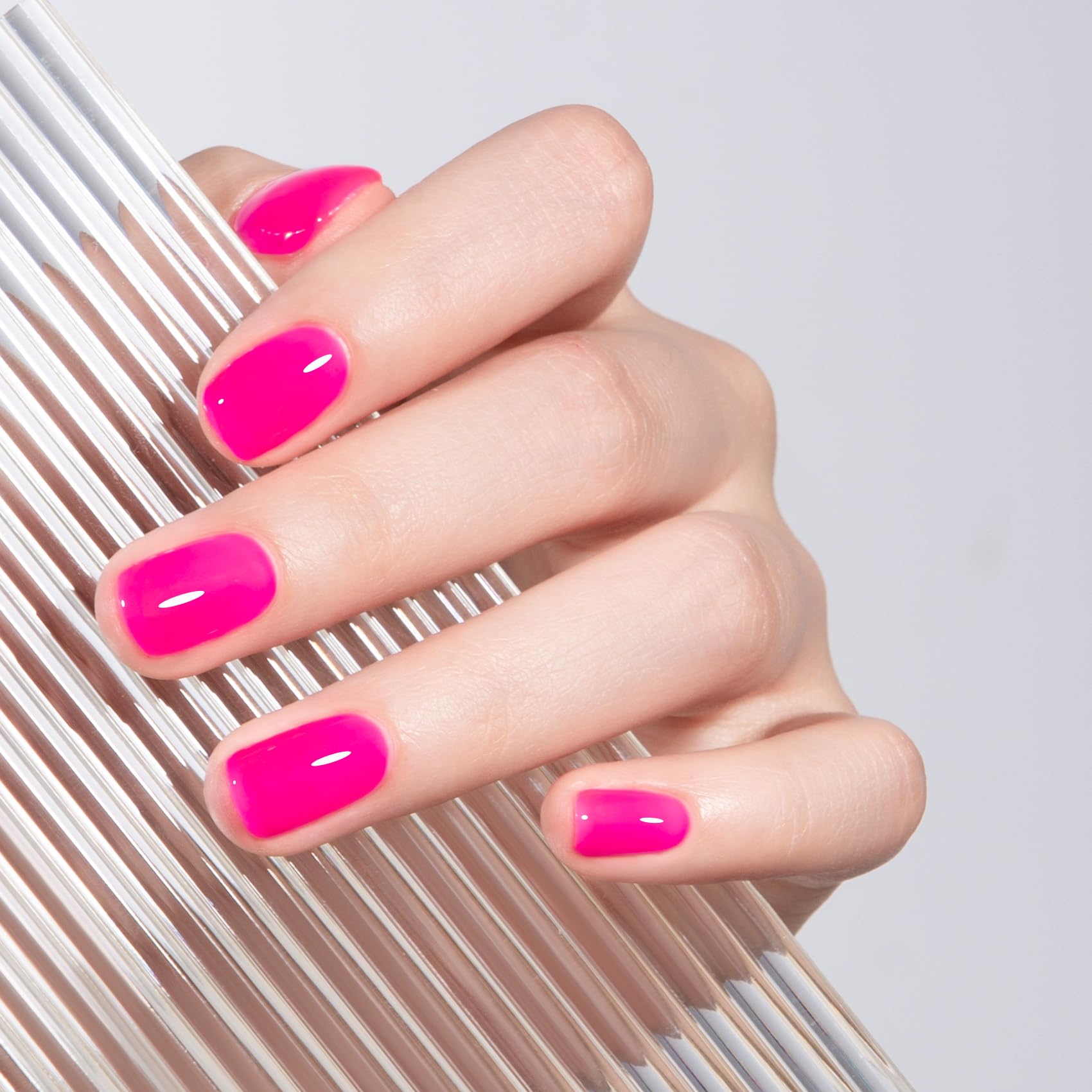 Maychao jelly gel polish on swatch highlights sheer, glassy finish for subtle everyday looks.