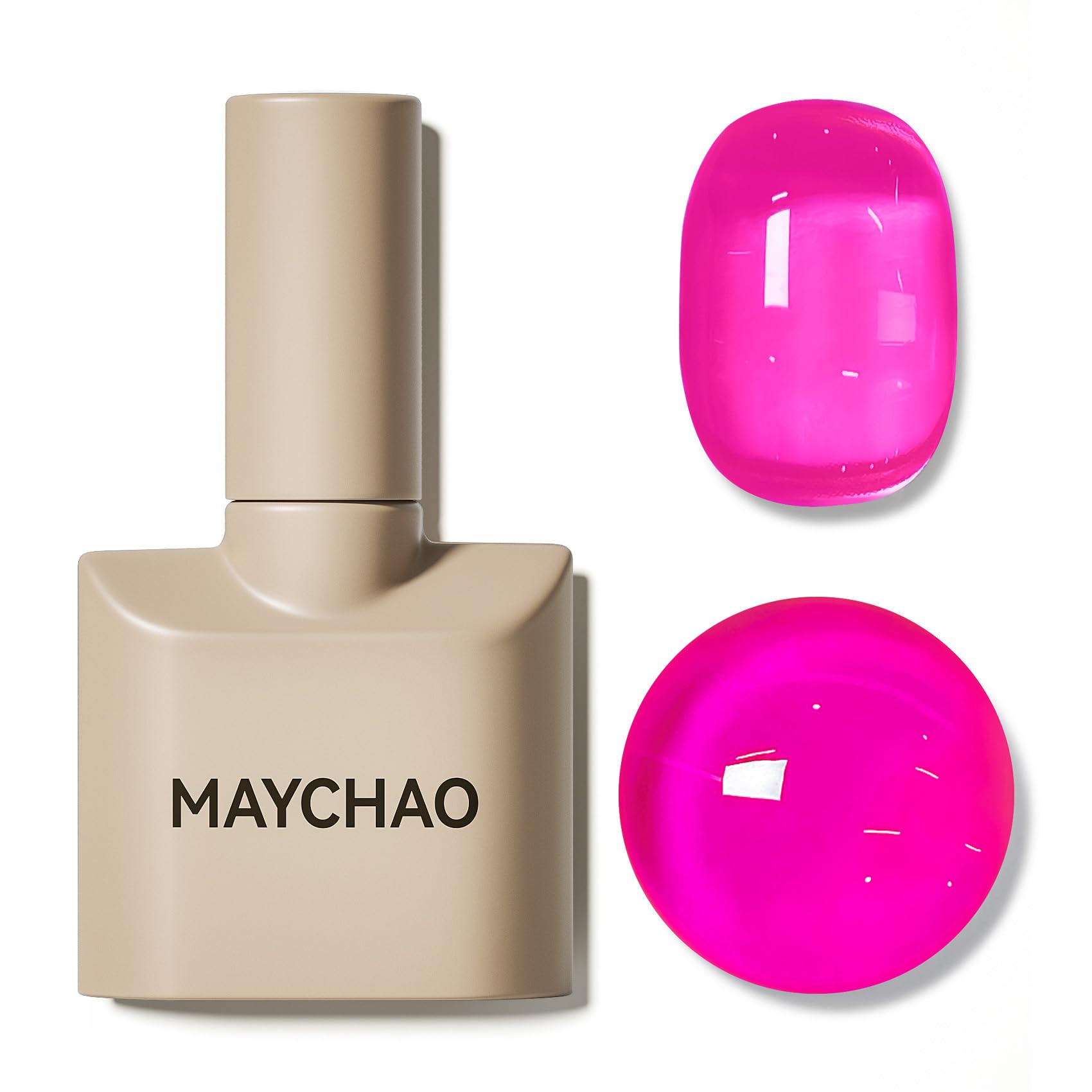 Maychao packaging and bottle cap designed for tidy storage and everyday use.