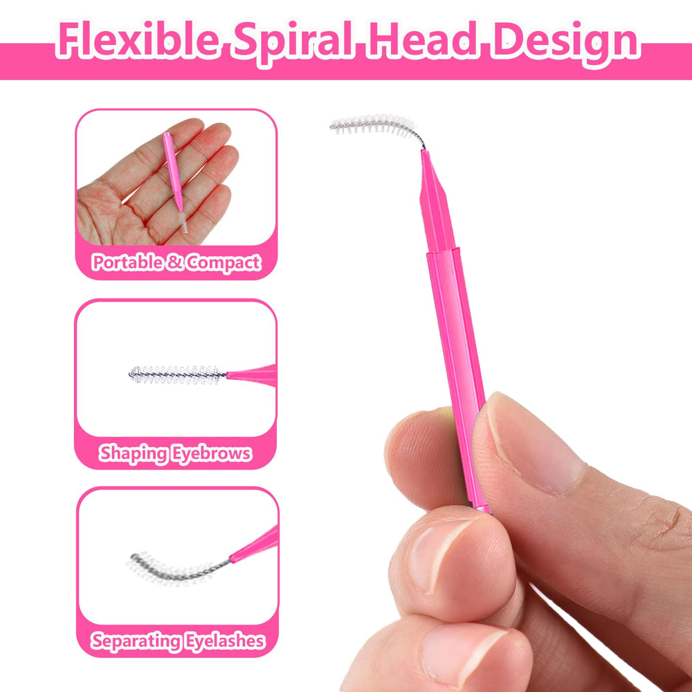 MAYEEN brow lamination brush enables controlled application and defined arches.