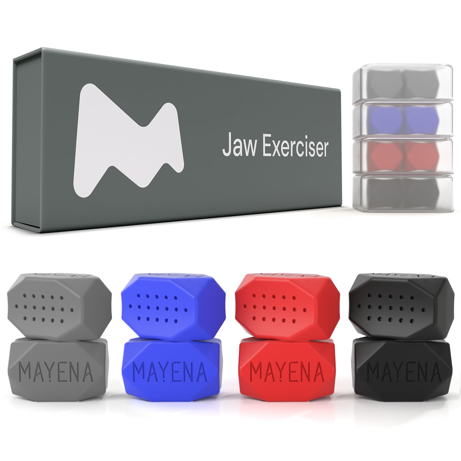 Mayena Jaw Exerciser Classic: caja-porta para entrenamiento discreto en casa y viaje