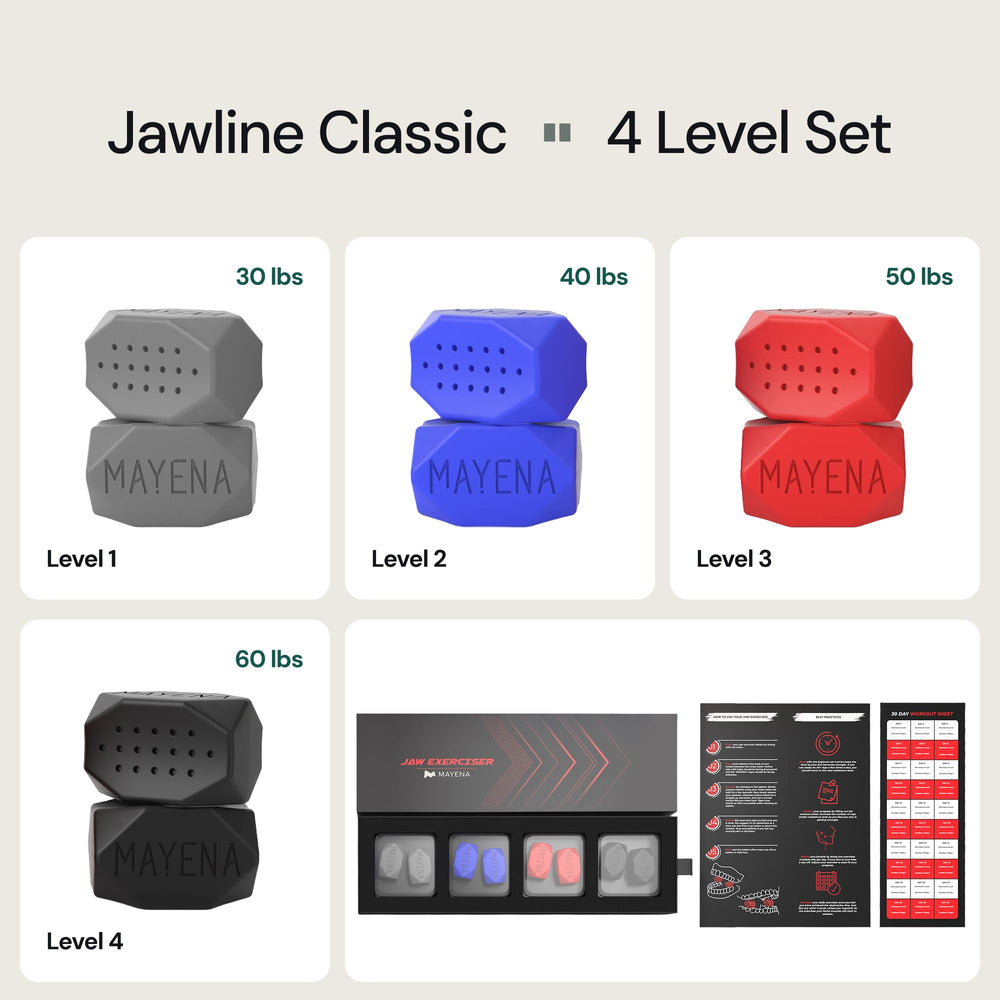 Mayena Jaw Exerciser Classic, diseño de mordida cómodo para uso diario