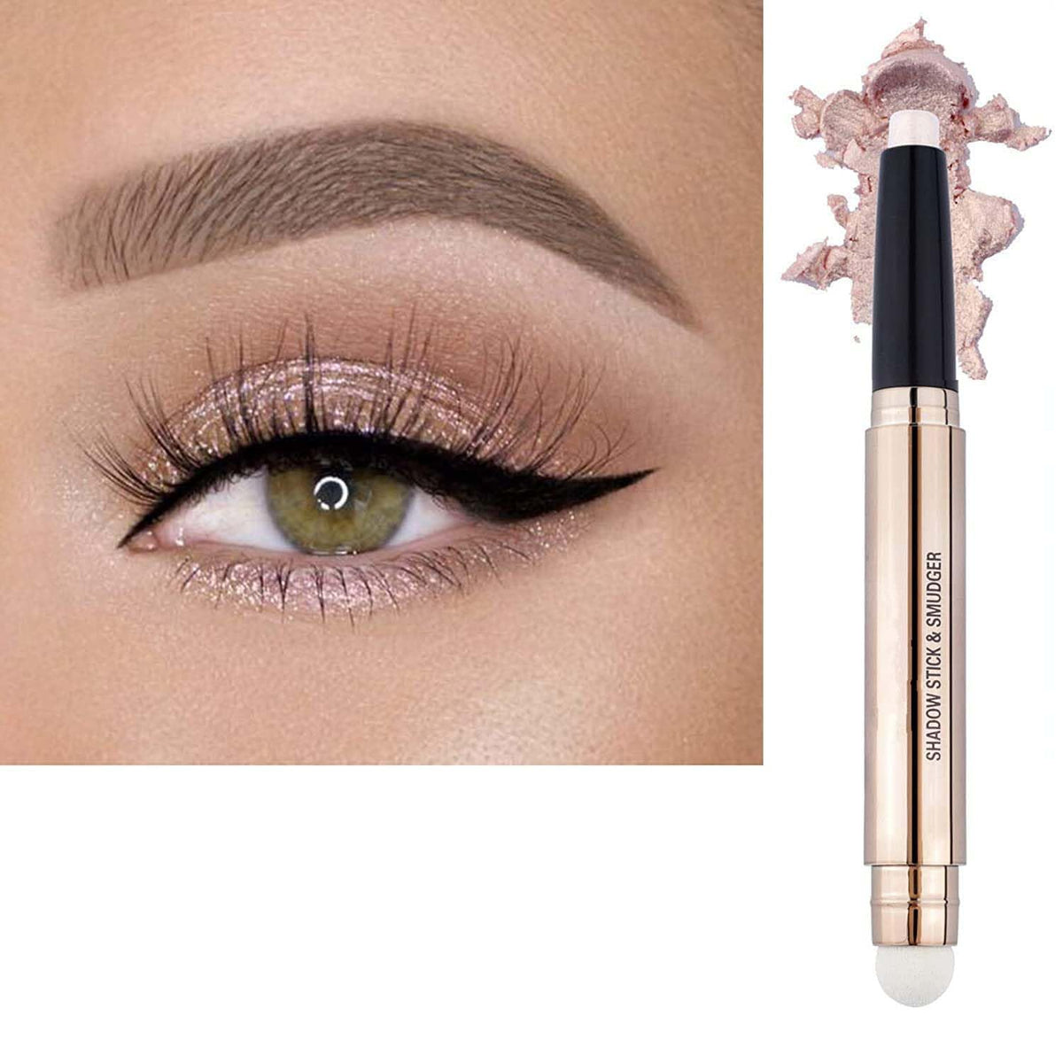 May Foltren Sand Shimmer 02 crema-sombra: acabado suave y luminoso para ojos.