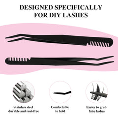 Mayhug cluster tweezer for precise picking of lash clusters