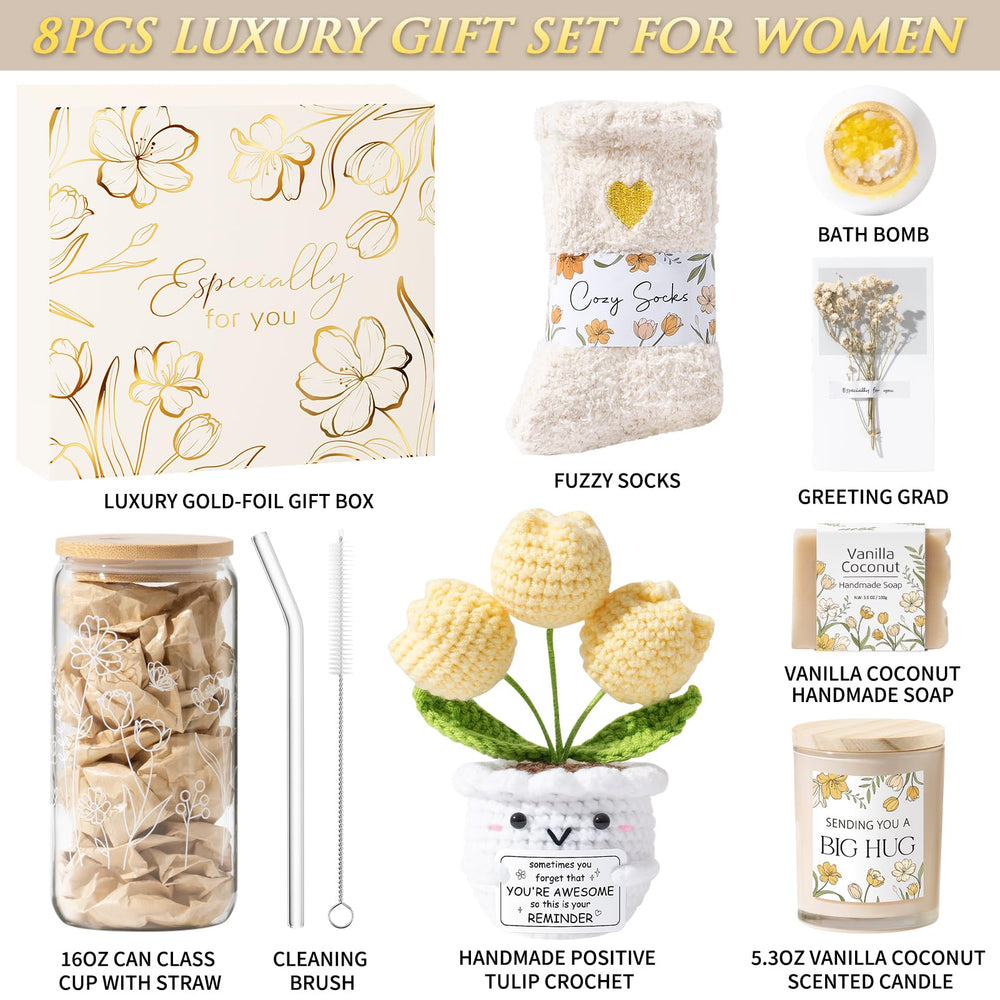 MAYICIVO self-care spa kit with relaxing items for at-home ritual.