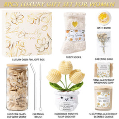 MAYICIVO self-care spa kit with relaxing items for at-home ritual.