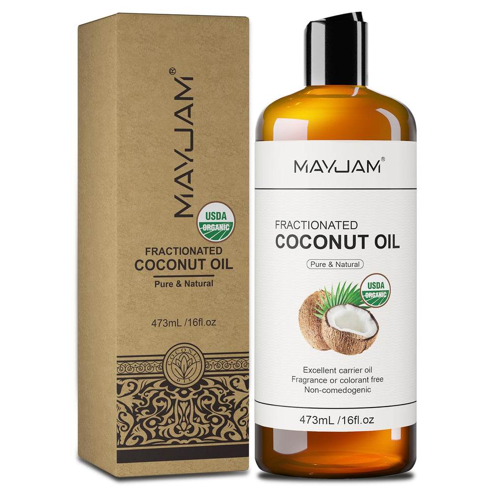 MAYJAM Aceite de Coco Fraccionado, tamaño grande para uso familiar.
