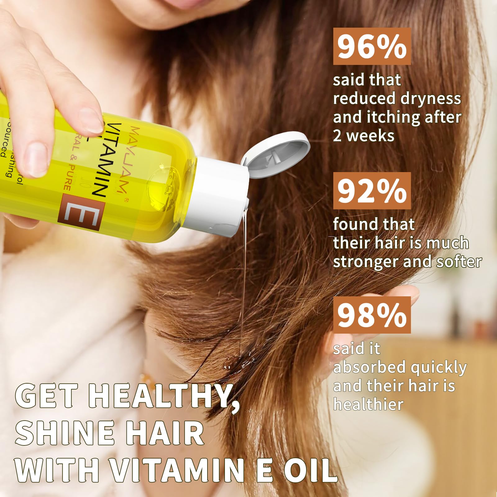 MAYJAM vitamin E oil for nails and cuticle care.