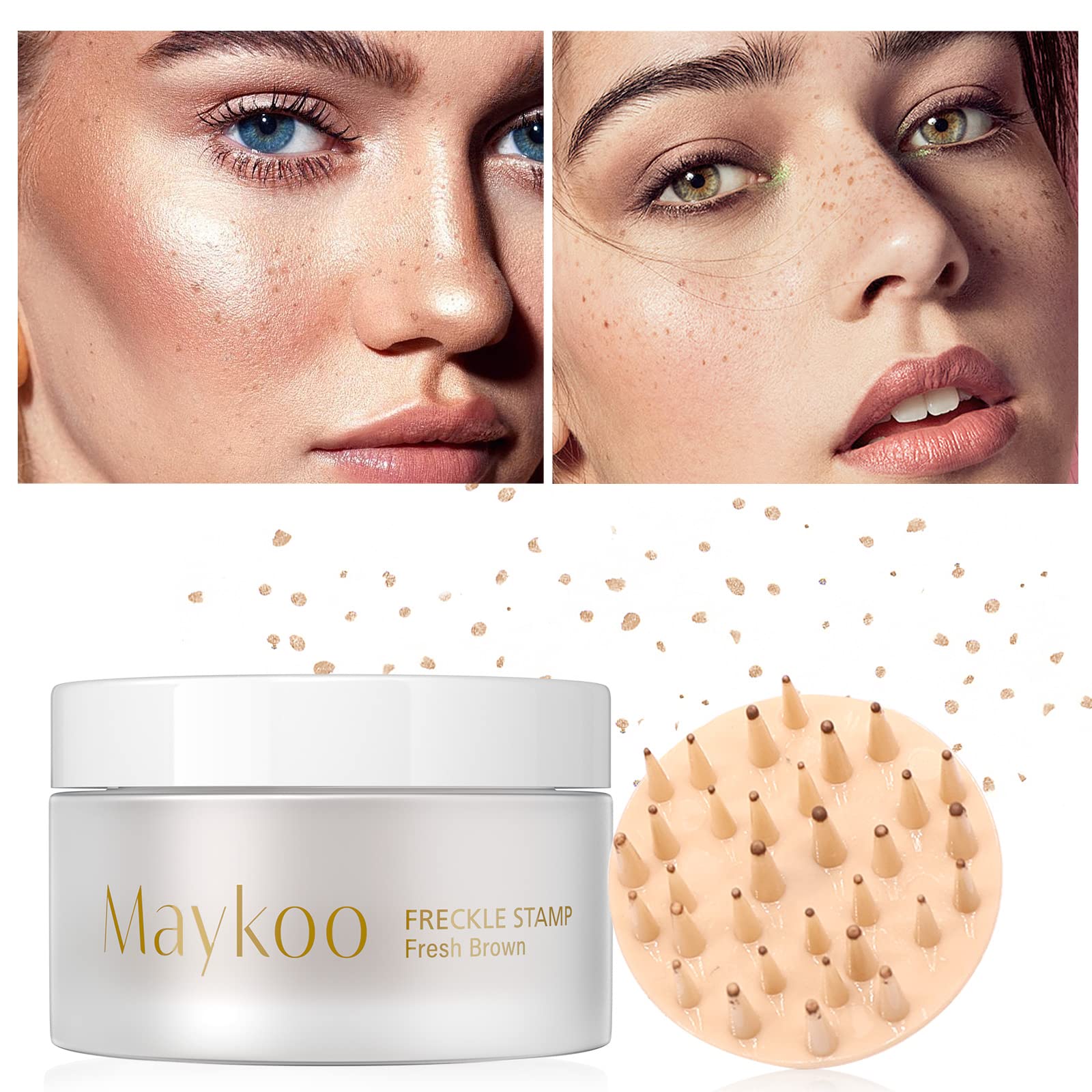 MAYKOO Freckle Cushion: aplicación rápida para un look de pecas natural.