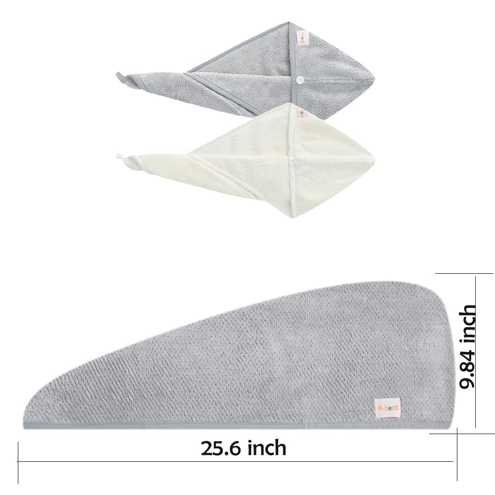M-bestl toalla 25x65 cm, tamaño cómodo para cabezas grandes.