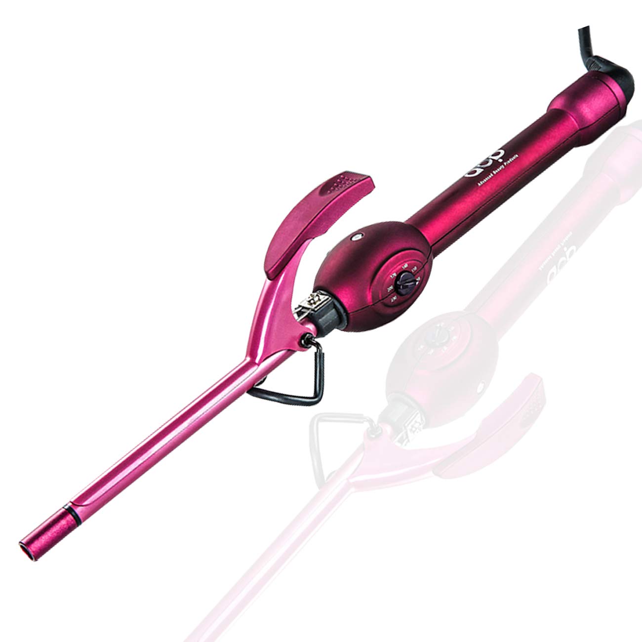 MBHAIR 9mm curling wand with tight barrel for corkscrew curls.