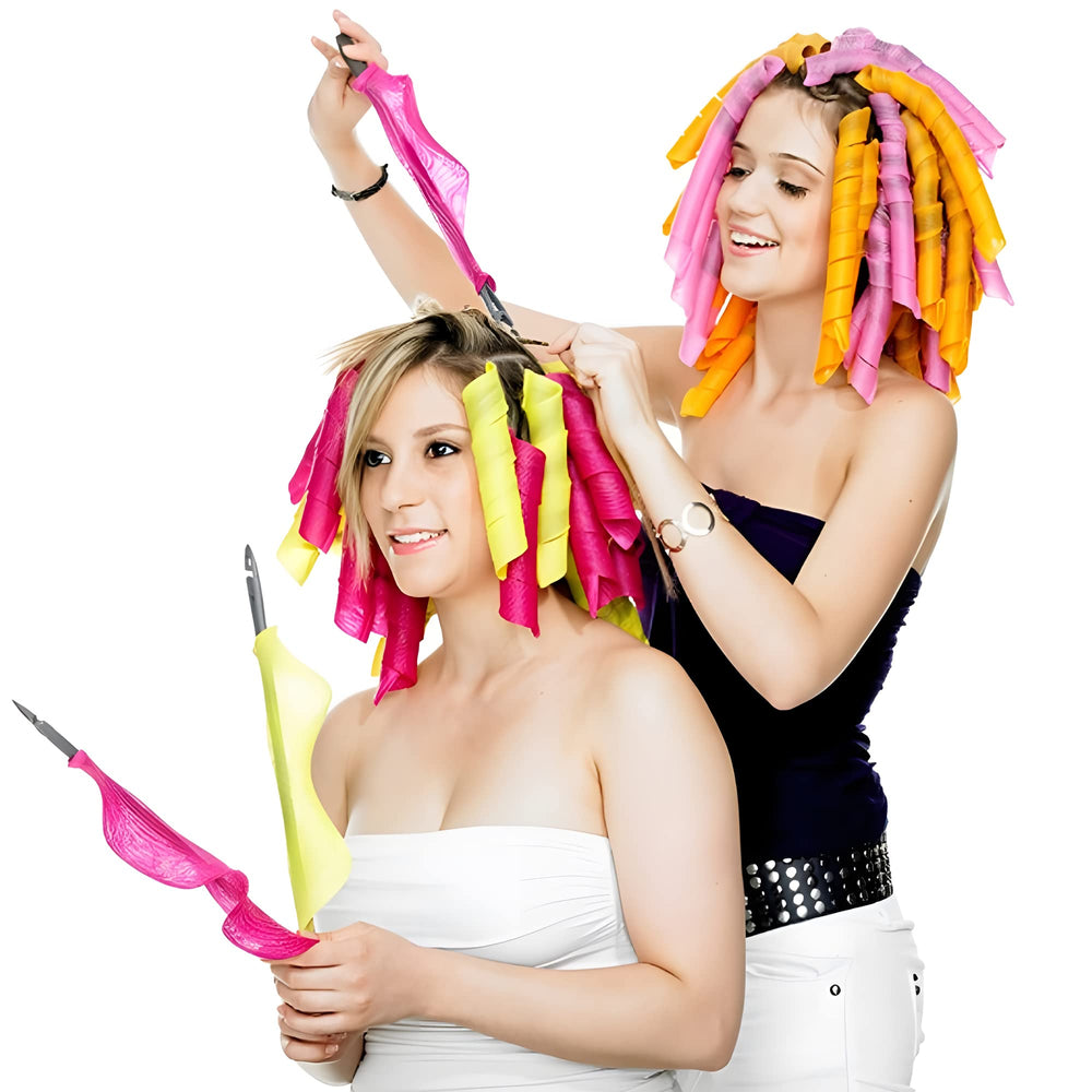 Hollow spiral design promotes airflow while curling hair