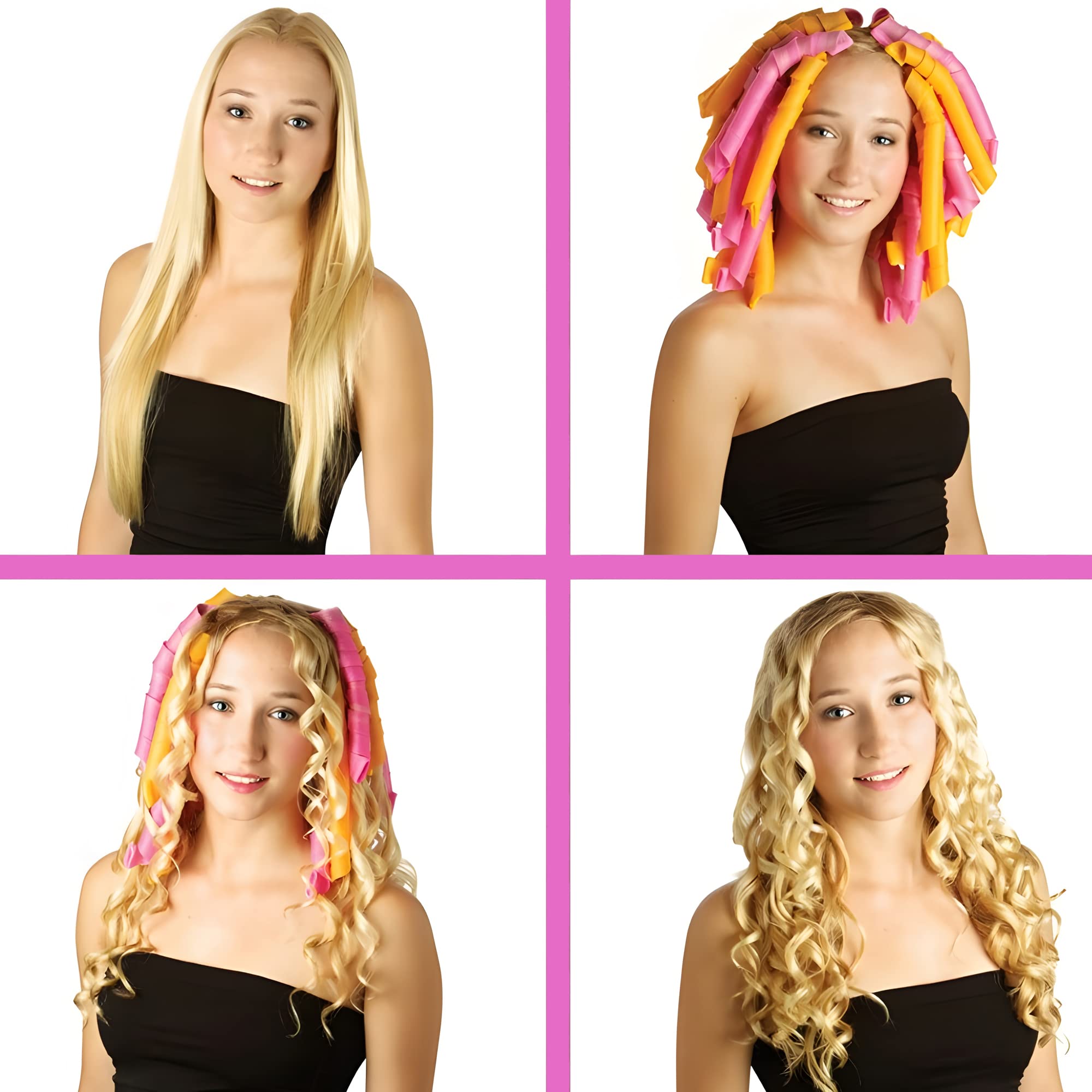 Pink and orange color options for playful styling