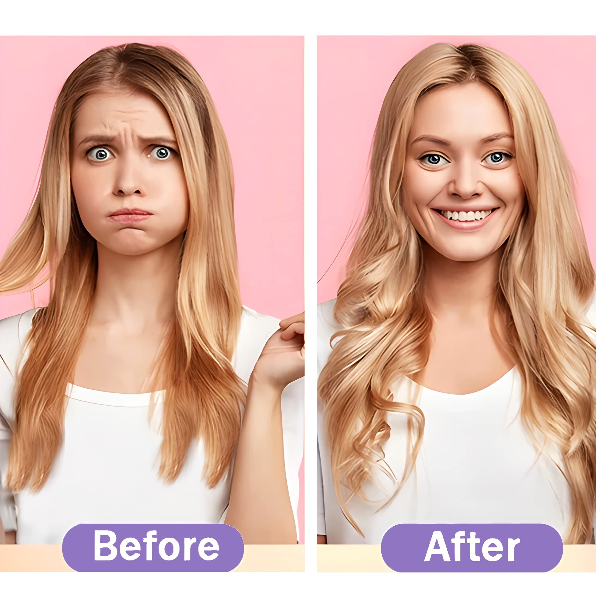 Four styling hooks for effortless sectioning and secure curls