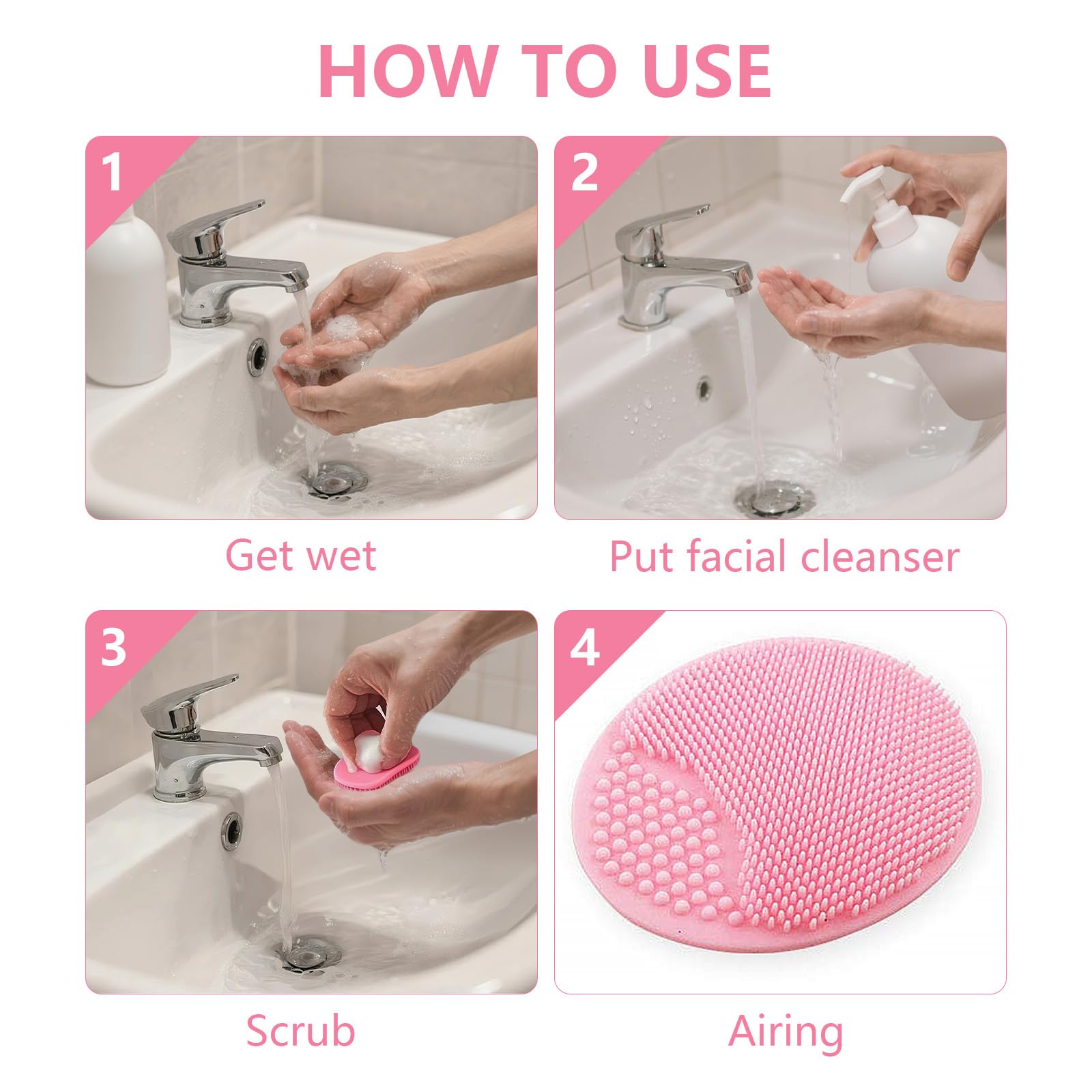 MCIGICM face scrubber durable design suited for daily cleansing routines.