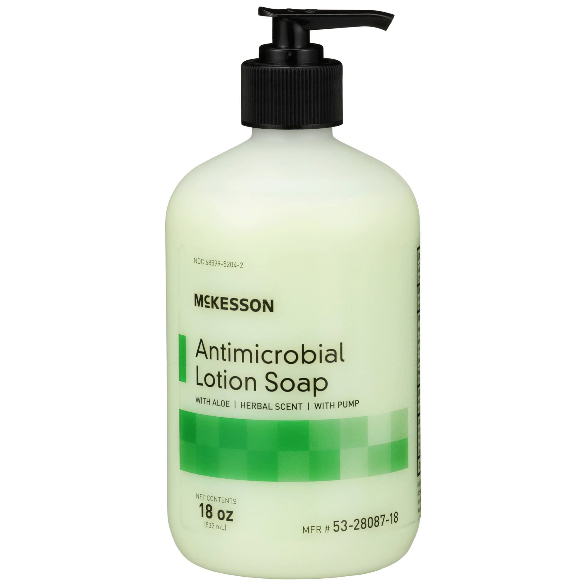 Jabón antimicrobiano McKesson con aloe para manos limpias y suaves