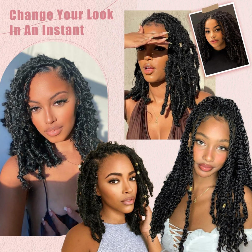 MCNJM Cosplay-ready afro twist hair eight-pack for creative looks.