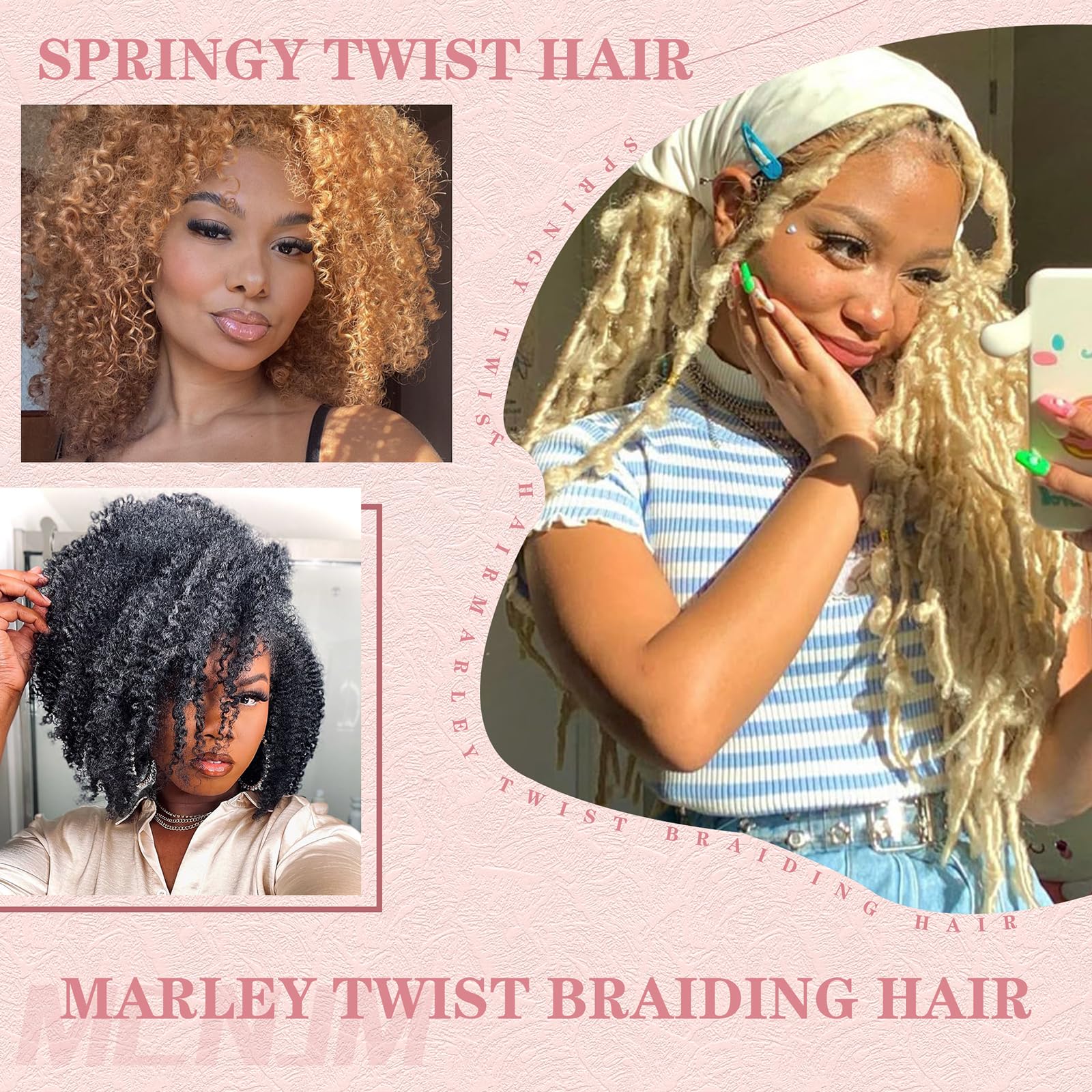 MCNJM Daily-use afro twist hair for quick, stylish mornings.