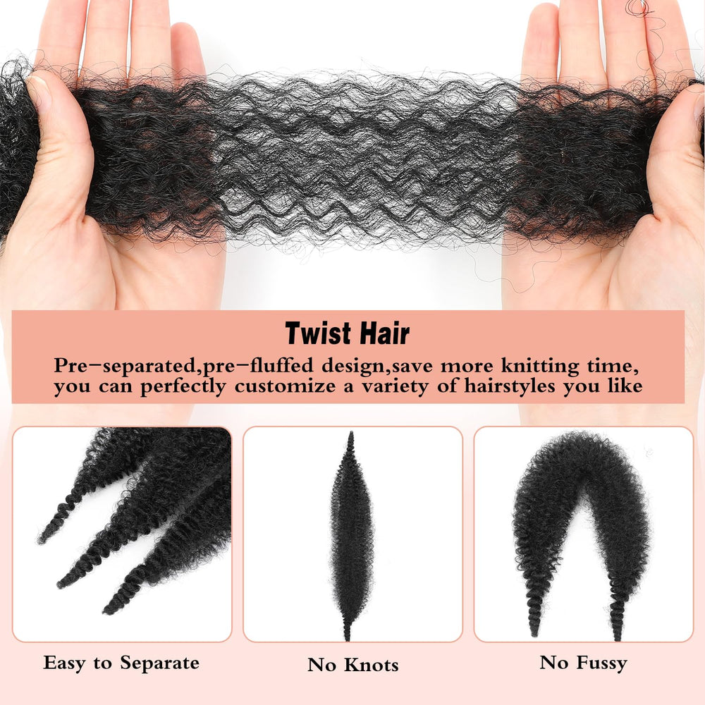 MCNJM Springy Afro Twist 16 inch color 27 for warm, natural highlights.