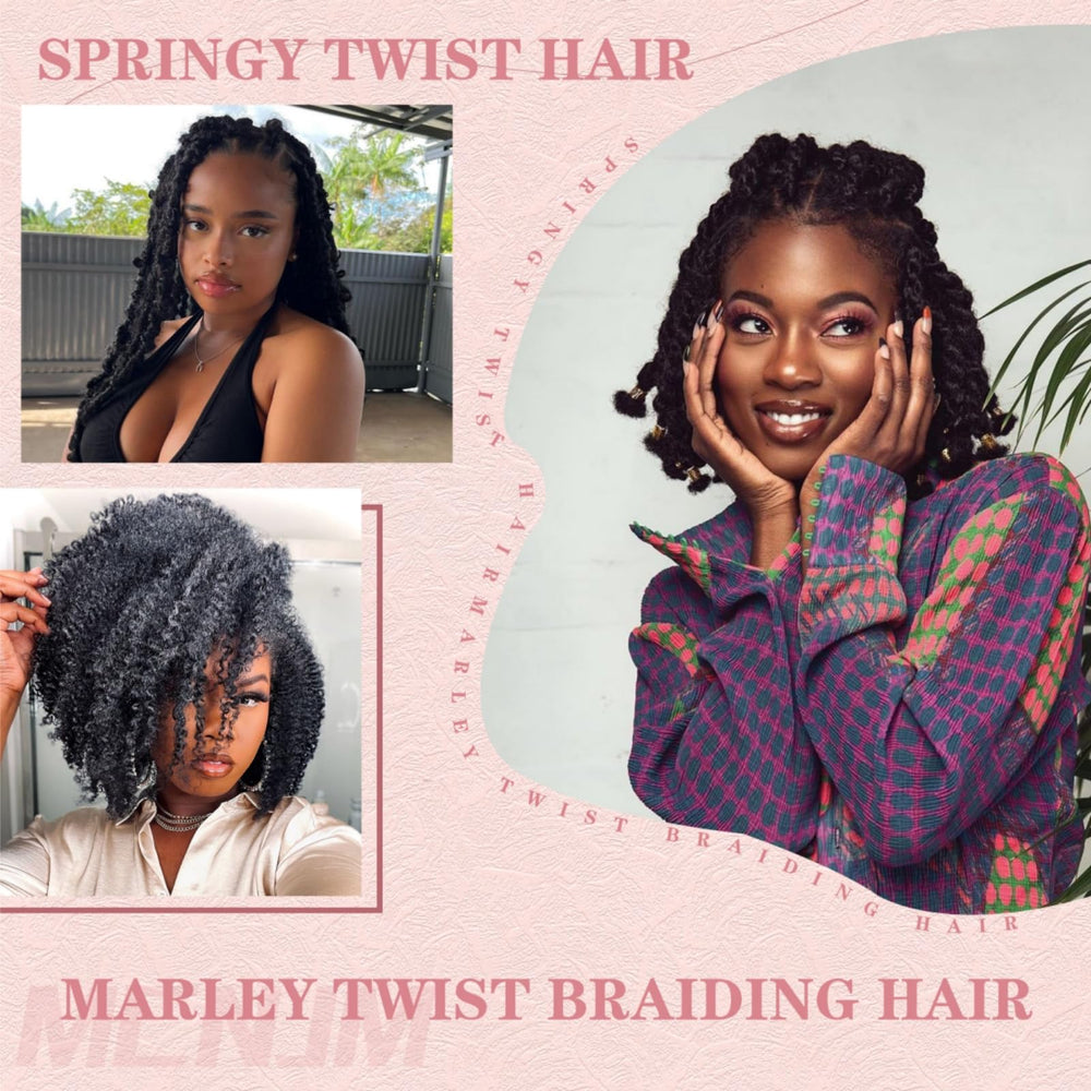 MCNJM Springy Afro Twist 16 inch color T27 for subtle two-tone depth.