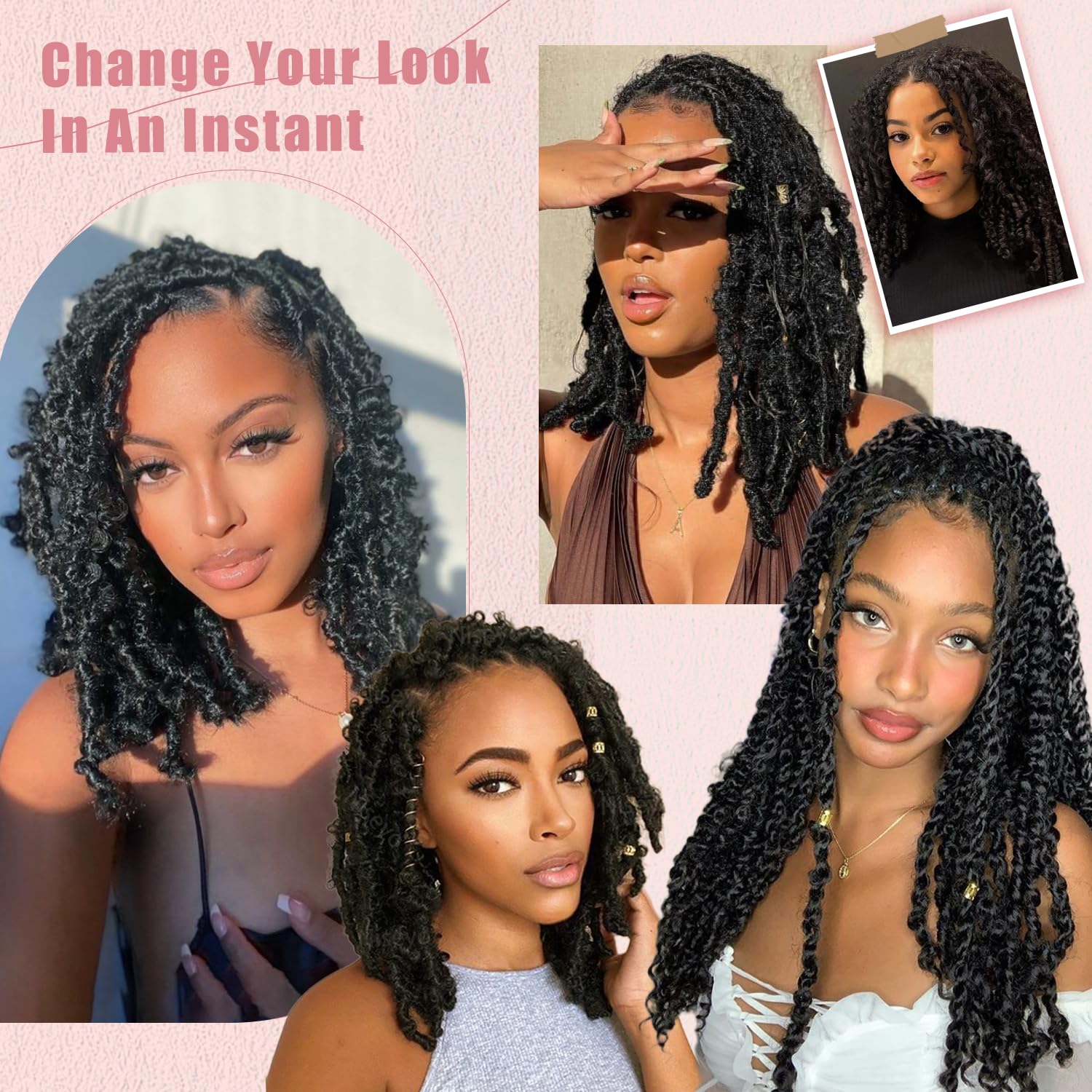MCNJM Springy Afro Twist 16 inch color T30 for bold, modern contrast.