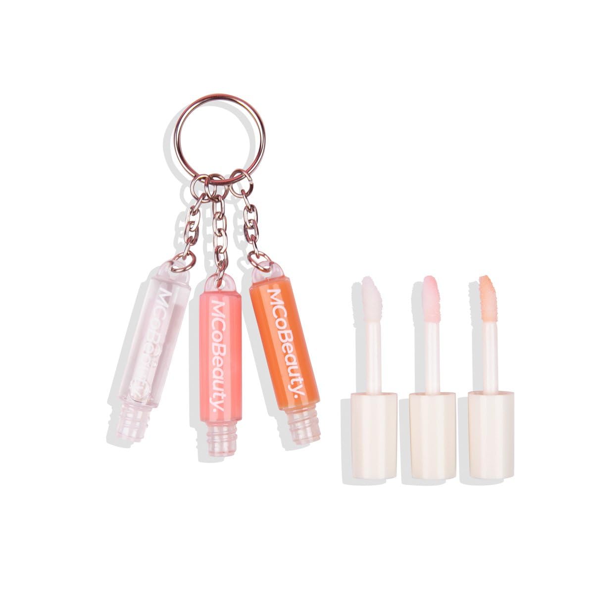 MCoBeauty brillos labiales trío, tonos combinables para looks personalizados
