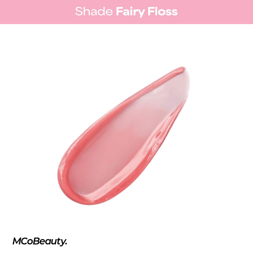 MCoBeauty Peptide Lip Treatment Fairy Floss packaging emphasizes cruelty-free luxury.