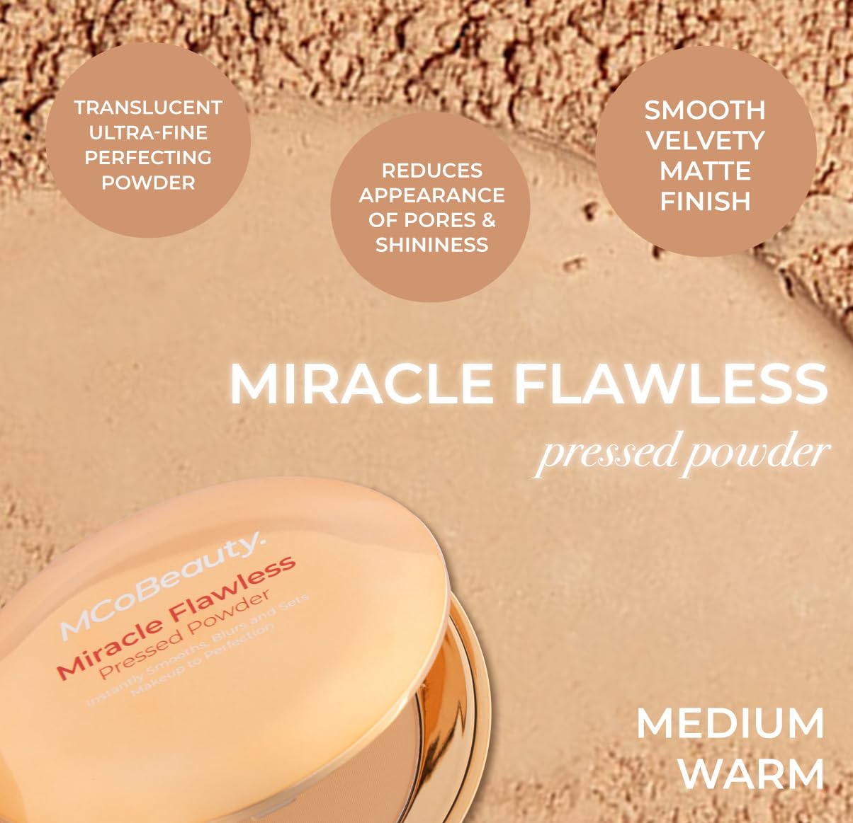 MCoBeauty Uso diario y de viaje: polvo ligero para completar el look.