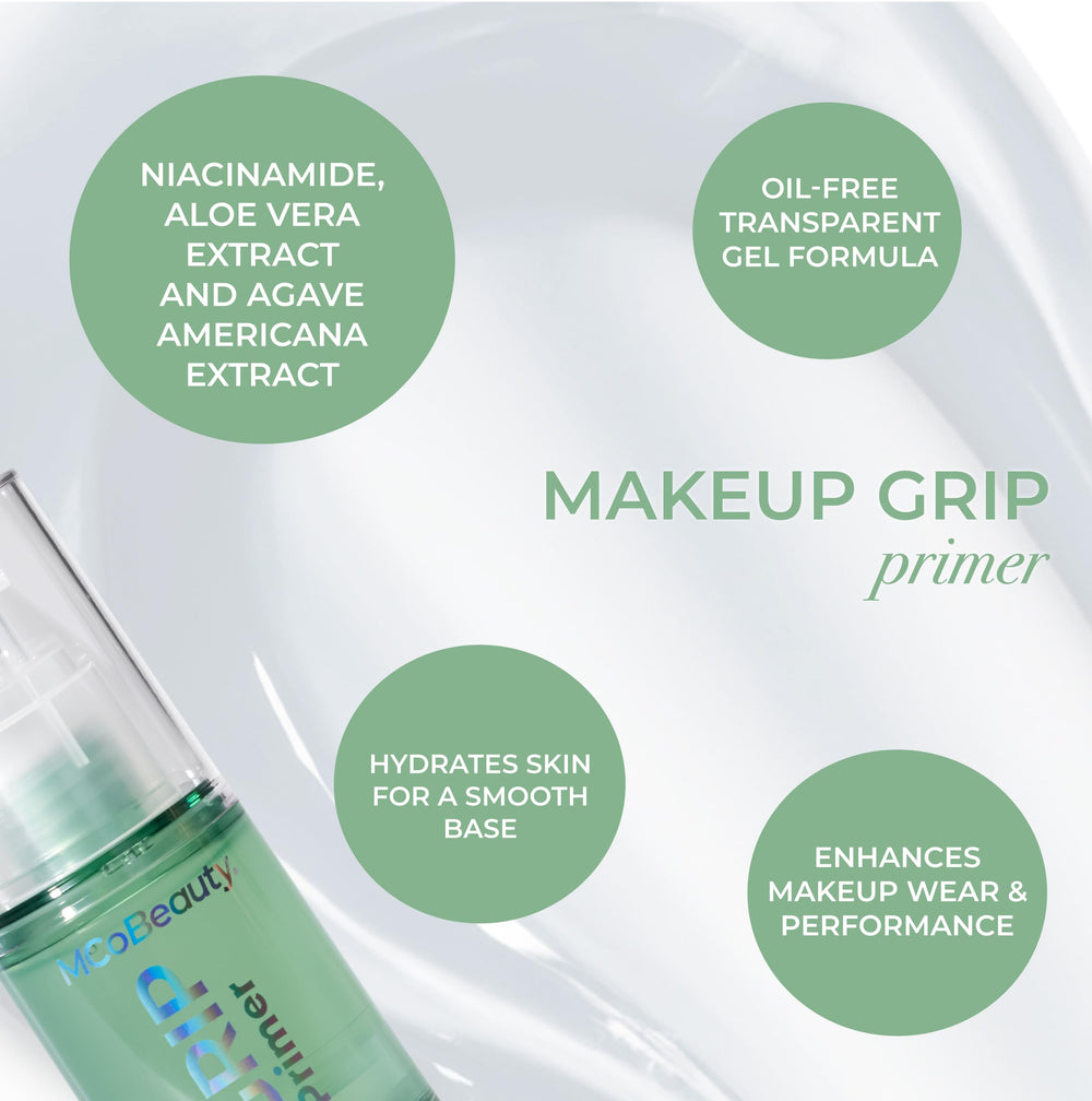 MCoBeauty Grip Primer, base lista para una aplicación uniforme.