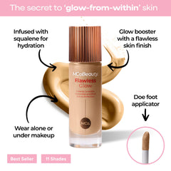MCoBeauty Escualano cuida la piel durante el maquillaje.