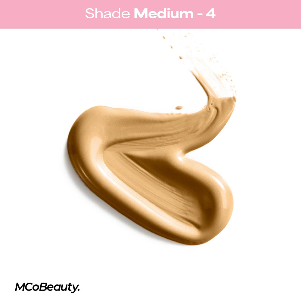 MCoBeauty Iluminador líquido en puntos altos para realzar rasgos.
