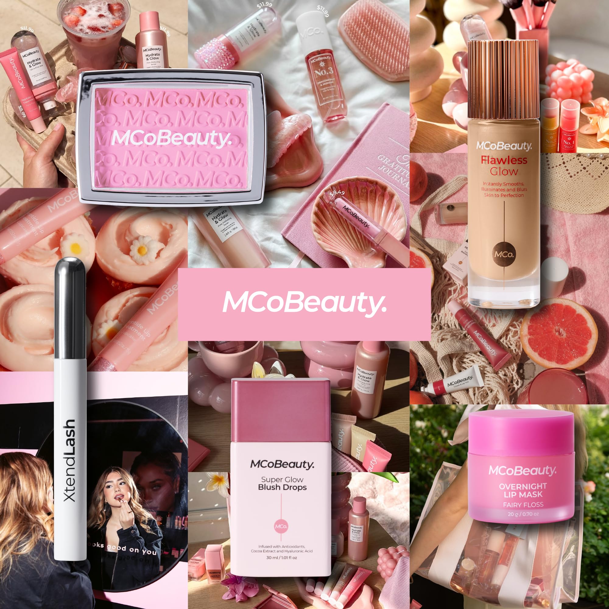 MCoBeauty Uso multipropósito para base, brillo y primer.