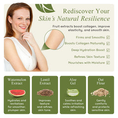 Crepe-Ease neck application shows smooth spread for daily neck care
