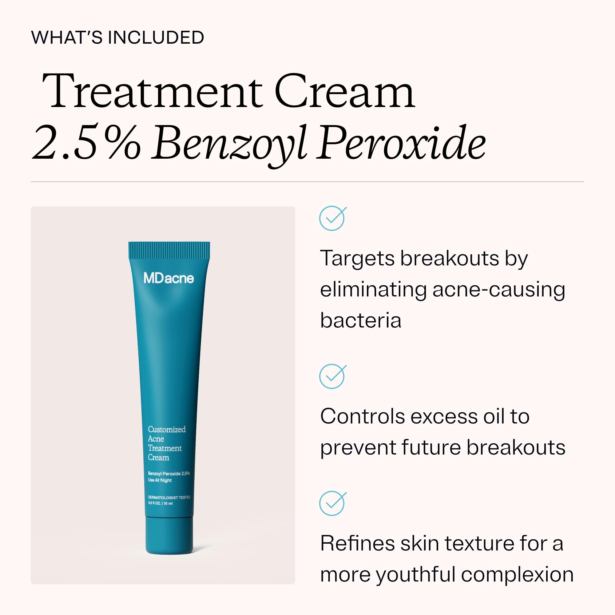 MDacne kit in use on the face addressing breakouts.