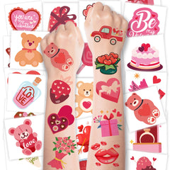 MDDRUIQI valentines tattoos heart designs for party favors and decor